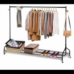 Rolling rack clothing rack storage